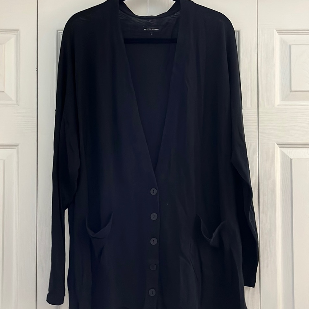 Universal Standard Women's Lounge Cardigan / Black / L